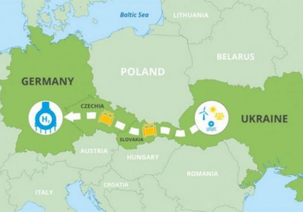 Україна оголосила про створення водневого коридору з Німеччиною, Чехією та Словаччиною