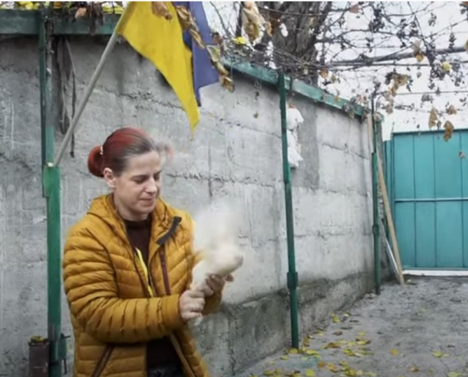 Гуси, перепілки, качки: мати 4-х дітей, військова снайперка у минулому, відкрила птахоферму на Запоріжжі (ВІДЕО) Скрін з відео