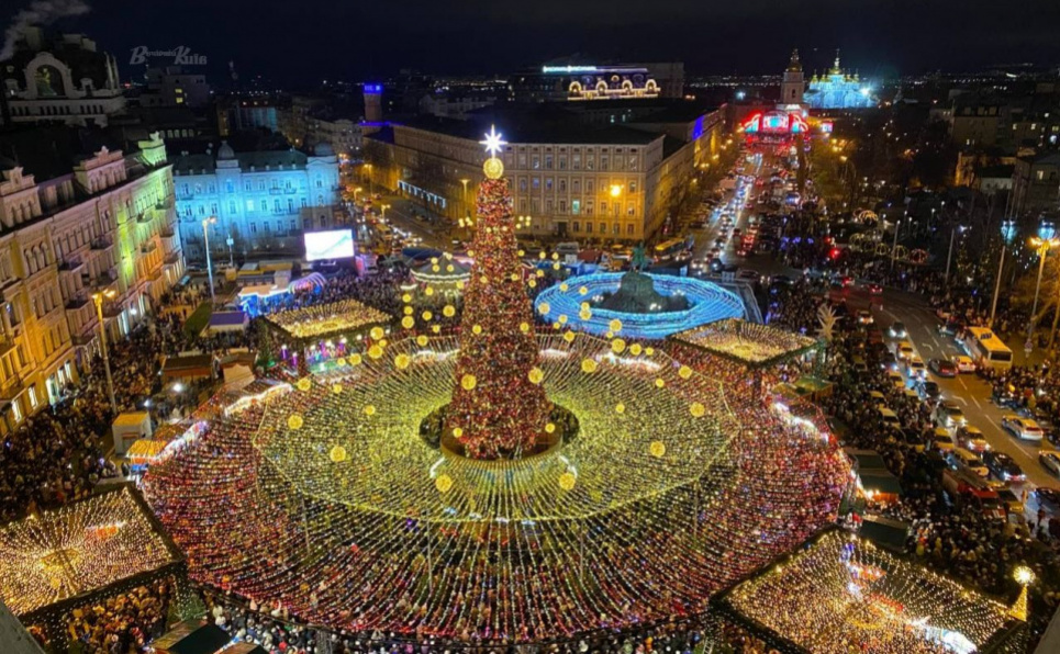 Київська ялинка – у п’ятірці найкрасивіших у Європі. ФОТО