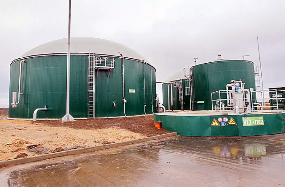 Біля Житомира запустили біогазову станцію на буряковому жомі і кукурудзяній соломі Біогазова станція