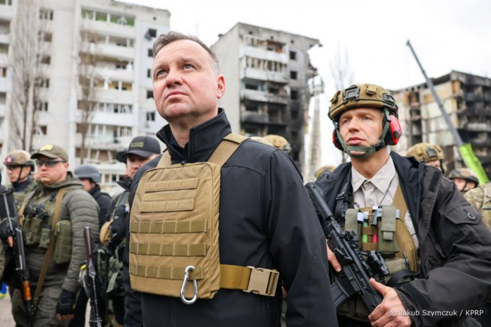 Анджей Дуда та президенти країн Балтії відвідали Бородянку