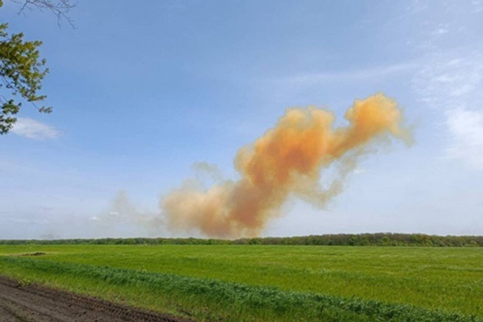 Держекоінспекція підрахувала суму збитків після обстрілу сховища аміаку у Сумах