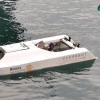 Clearbot Neo автономно переміщається у воді та збирає плаваюче сміття з її поверхні. Фото: Open Ocean Engineering