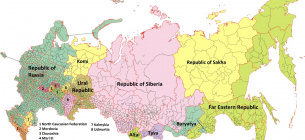 Одна з популярних карт розпаду РФ