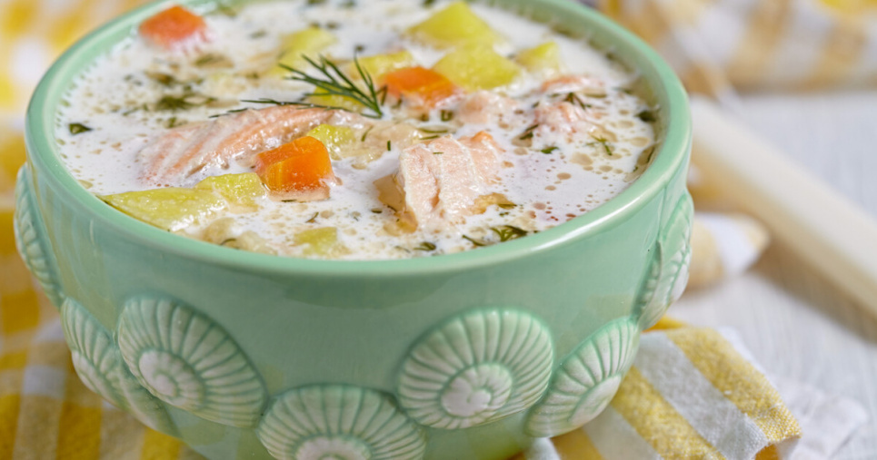 Наче на багатті: фінський рибний суп із копченою сьомгою