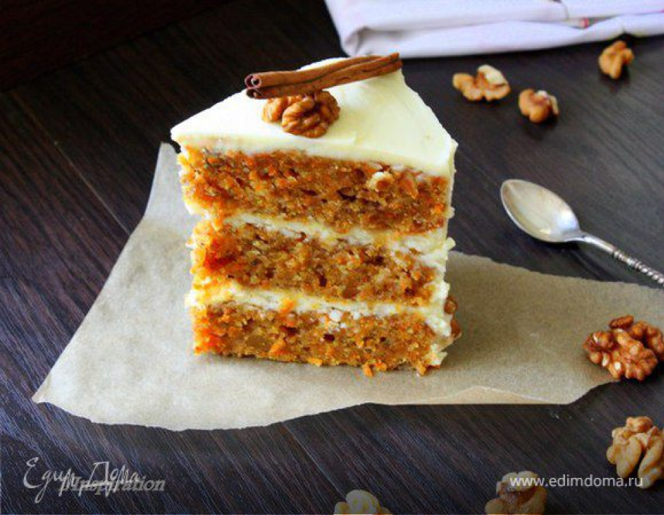 Смачний та ніжний морквяний торт покроковий рецепт