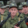 Резервісти, призвані під час мобілізації, на церемонії відправлення на військові бази у Севастополі, Крим, 27 вересня 2022 року. Фото: Reuters