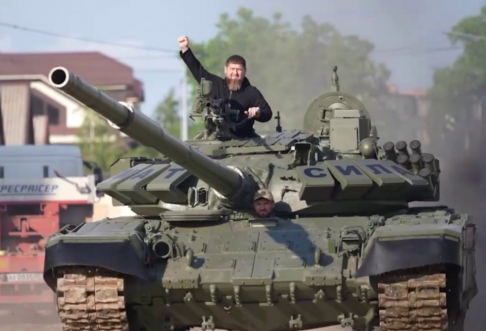 Кадиров на танку Т-72