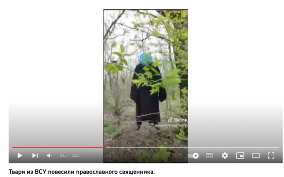 «Повішений священик УПЦ» та «спалені церкви» — нові хіти російської пропаганди (ФОТО)