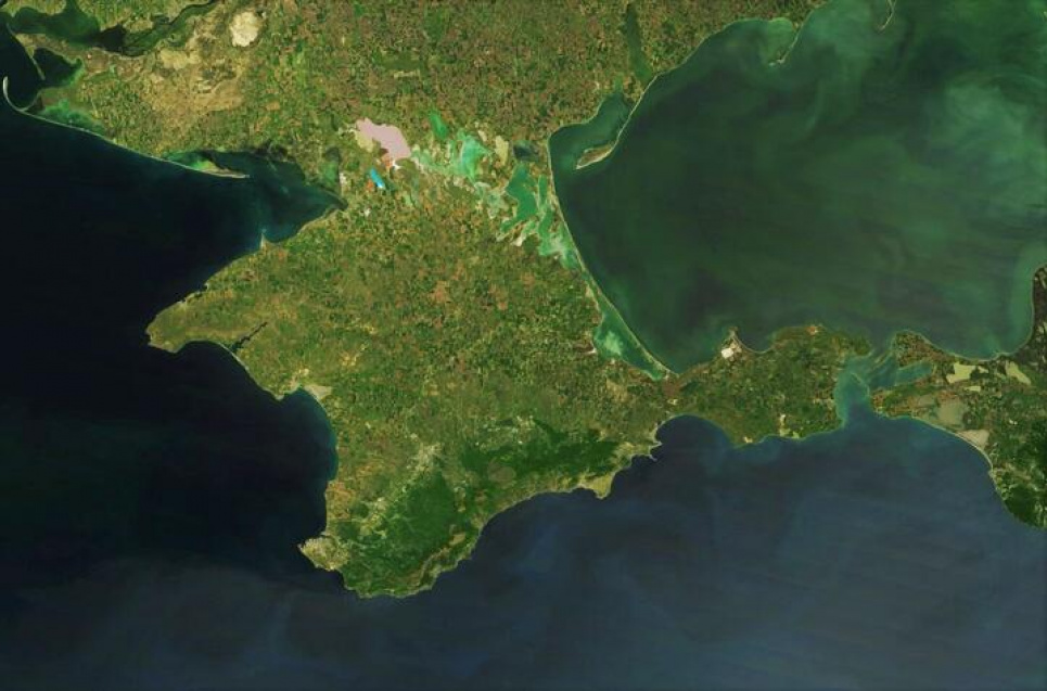 Крим, вигляд із космосу. Фото: NASA, commons.wikimedia.org