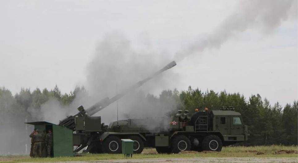 САУ «Мальва» під час випробувань. Фото: Міноборони РФ