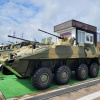 Новий бронетранспортер БТР-82А (удосконалений). Саме під такою назвою машина, що майже нічим не нагадує БТР-82А, демонструється на «Армії-2023». Фото: t.me/iammilitary