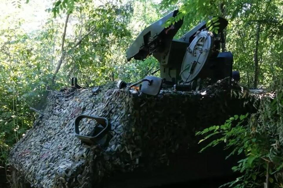 Бронетранспортер M113 із бойовим модулем Sarp Dual, Лиманський напрямок. Скріншот відео facebook.com/ivanbohunbrigade