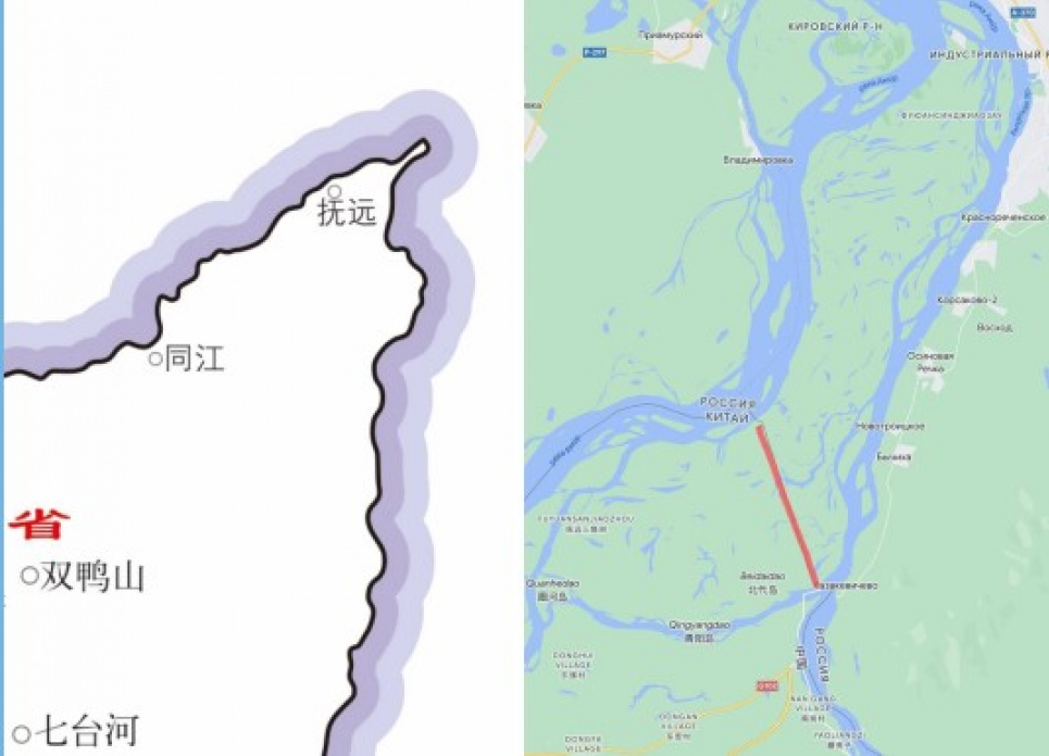 Китай дає зрозуміти, що територіальне питання з РФ не закрите — Центр стратегічних комунікацій Нова карта Китаю з територіями РФ