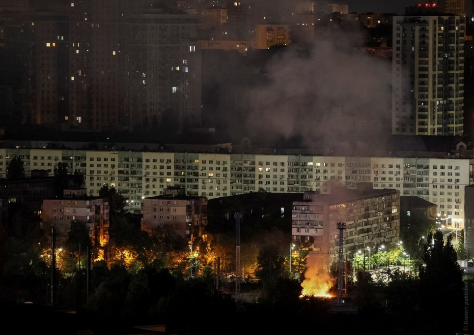 Атака російських дронів на Київ. 10 вересня 2023 року. Фото: Reuters