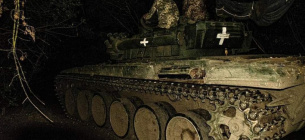 Танк T-72 у складі ЗСУ: напевно, «десь на півдні Запорізької області», приблизно 28 вересня.