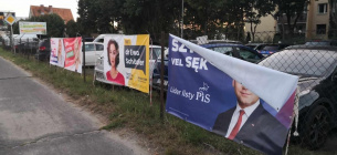 Польські передвиборні банери