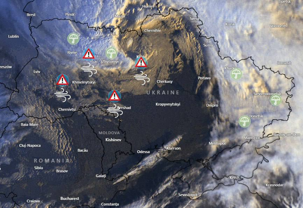 Штормова погода в Україні