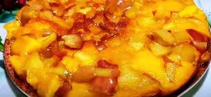 Яскравий гарбузовий пиріг з яблучною начинкою рецепт 
