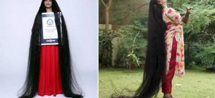Смита Шривастава: самые длинные волосы в мире
Фото: Книга рекордов Гиннеса