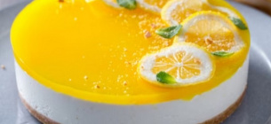 Воздушный лимонный десерт без выпечки