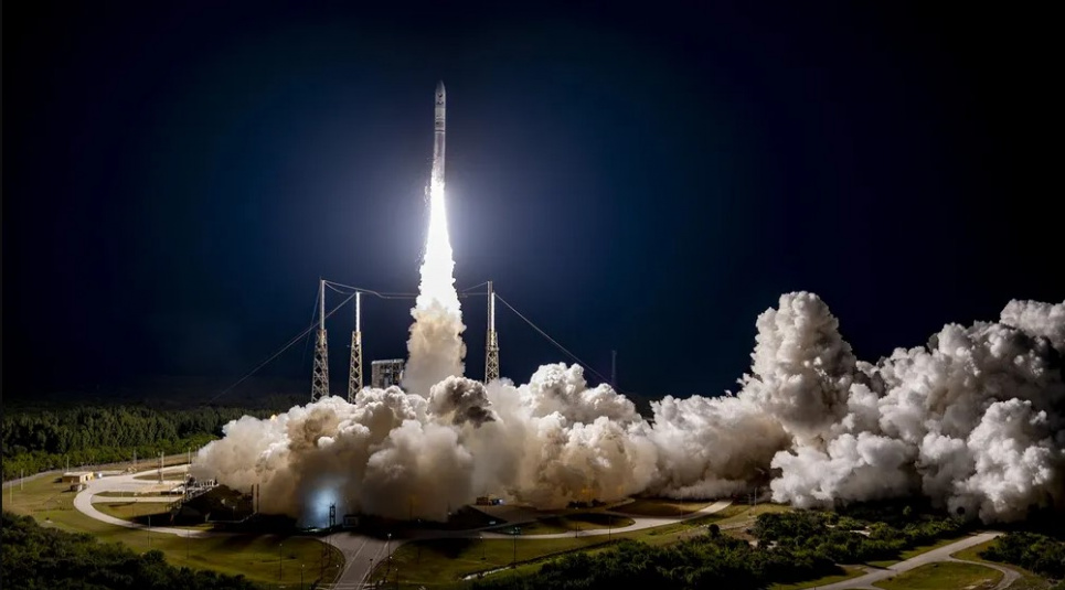 Капсула Peregrine сгорит над южной частью Тихого океана Запуск ракеты ULA Vulcan VC2S для миссии Peregrine, 08.01.2024. Фото: ULA/PA Media/dpa