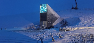 Вхід у Всесвітнє насіннєсховище на Шпіцбергені, 2018 рік Фото: twitter.com/GlobalSeedVault