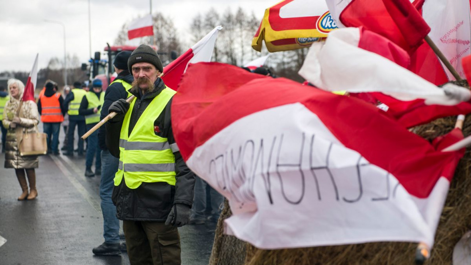 Польские фермеры заблокировали пункты пропуска