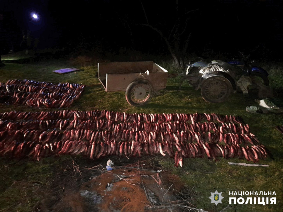 На Хаджибейському лимані двоє браконьєрів "наловили" риби на більш як мільйон гривень На Хаджибейському лимані затримали браконьєрів. Фото: Національна поліція