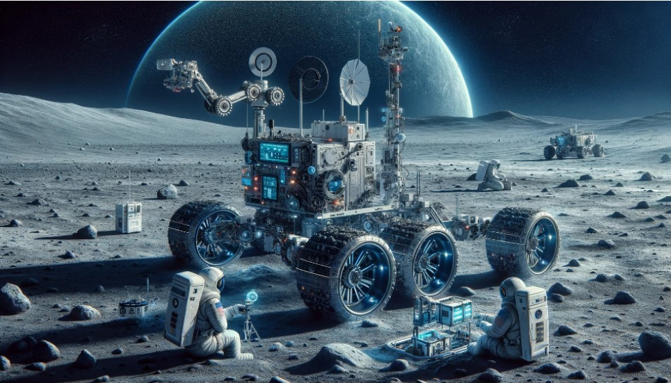 «Фундаментально змінить наше уявлення про Місяць»: NASA уклала три контракти на створення місячних апаратів Зображення згенероване ШІ