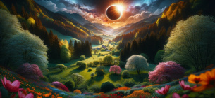 8 апреля полное солнечное затмение завершает весенний коридор затмений  8 апреля солнечное затмение завершает коридор затмений