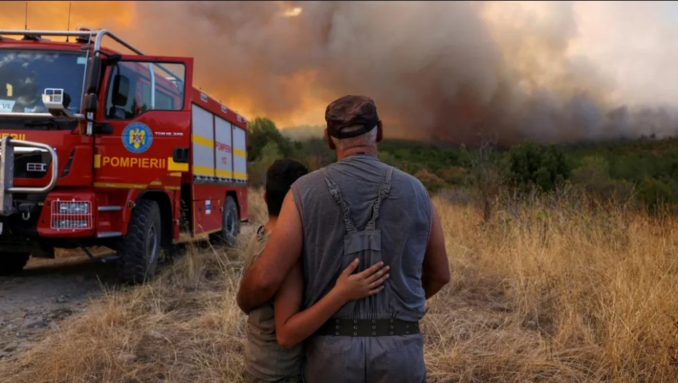 Сильні лісові пожежі вирували у грецькому регіоні Еврос у вересні 2023 року. Фото: Alexandros Avramidis/Reuters
