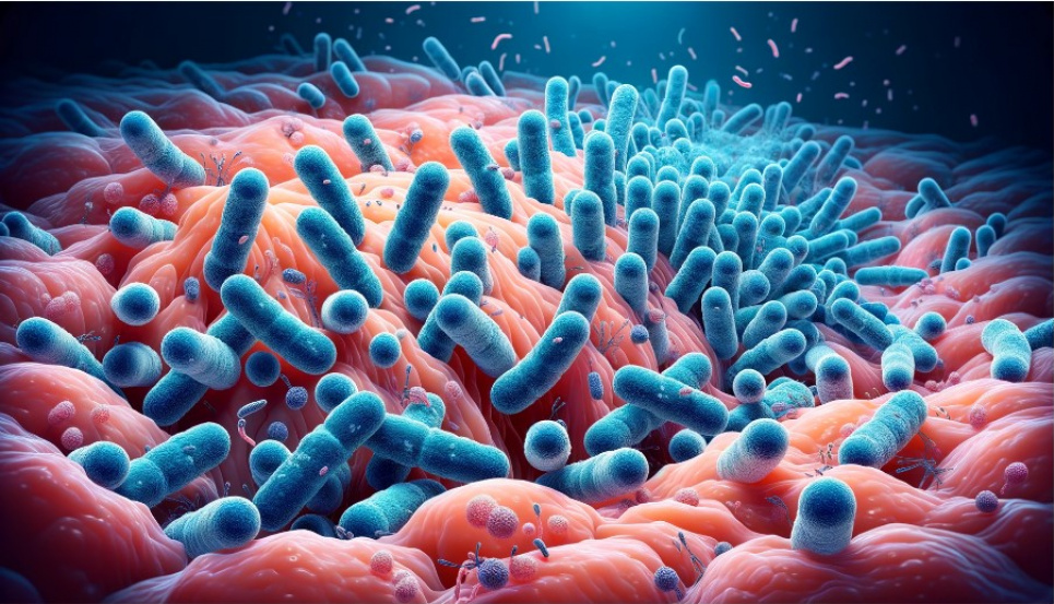 Bordetella pertussis. Зображення згенероване ШІ