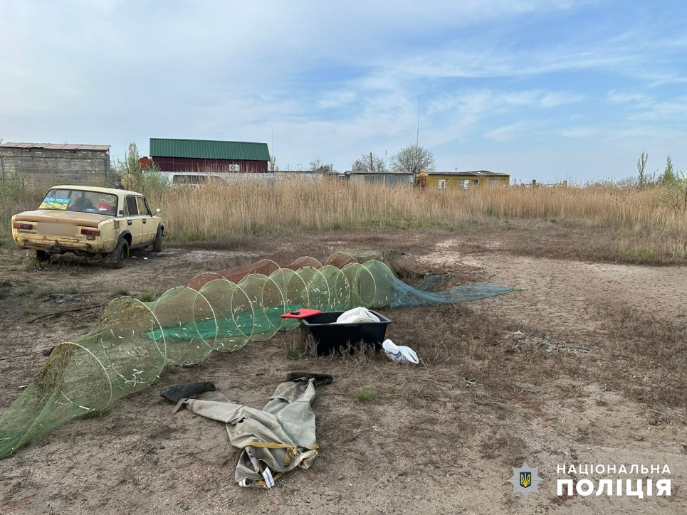 Полицейские Одесской области разоблачили браконьера на Тилигульском лимане