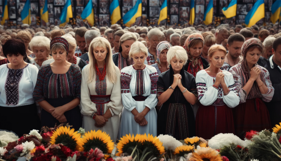 Загальнонаціональна хвилина мовчання — у День матері і після Зображення згенеровано ШІ