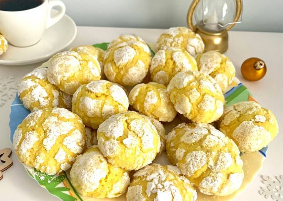 Лимонное печенье Вкусные сладости Рецепт приготовления