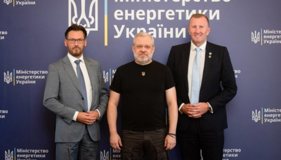 Ассоциация ядерных регуляторов Европы WENRA поможет с оборудованием для АЭС ФОТО: Министр энергетики Украины Герман Галущенко и представители WENRA / mev.gov.ua