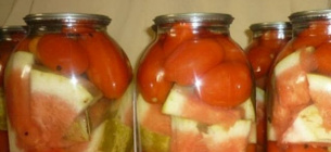 Помидоры, маринованные с арбузом