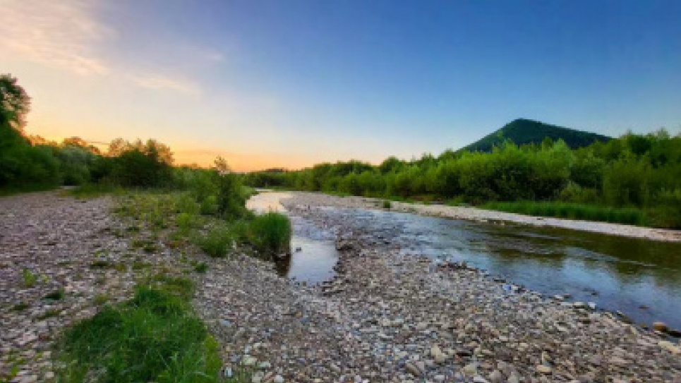 Одна из рек Буковины обмелела. Фото: Бассейновое управление водных ресурсов рек Прут и Сирет