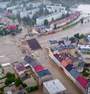 Затоплений район міста Глухолази, Польща, 15 вересня 2024 року. Фото: Reuters