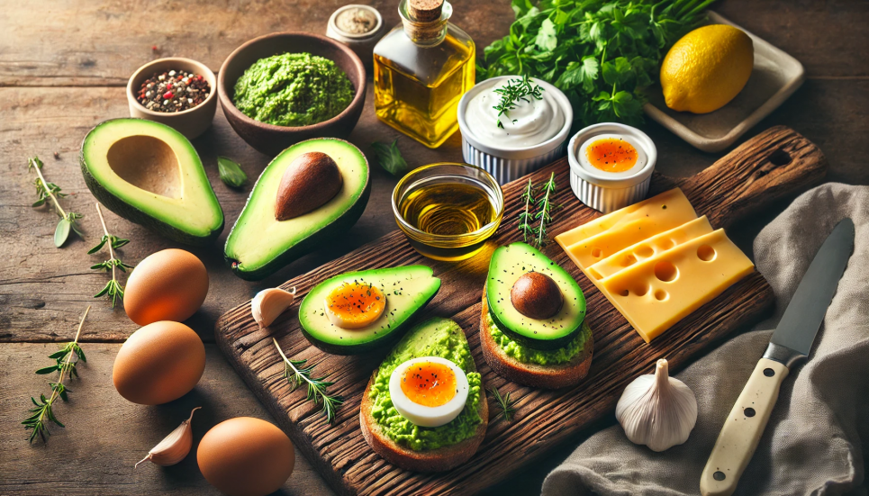 Авокадо, яйця та сир: ідеальна намазка для гурманів Зображення створено ШІ