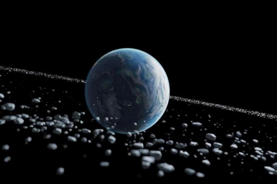 Земля мала систему кілець, як Сатурн, і вона впливала на клімат — дослідження Візуалізація кілець Землі. Фото: Oliver Hull