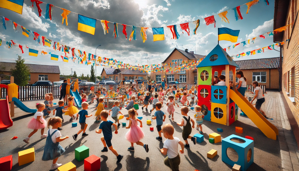 Маленькі кроки великого майбутнього: Всеукраїнський день дошкілля Зображення створене ШІ