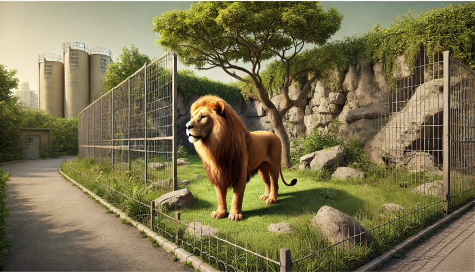 Лев роздер співробітника зоопарку в Нігерії — той збирався показати відвідувачам процес годування хижаків Зображення згенеровано ШІ
