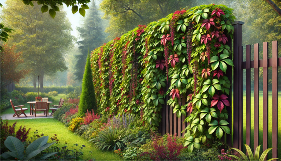 Дівочий виноград — чудове рішення для декору паркану (ВІДЕО) Зображення згенеровано ШІ