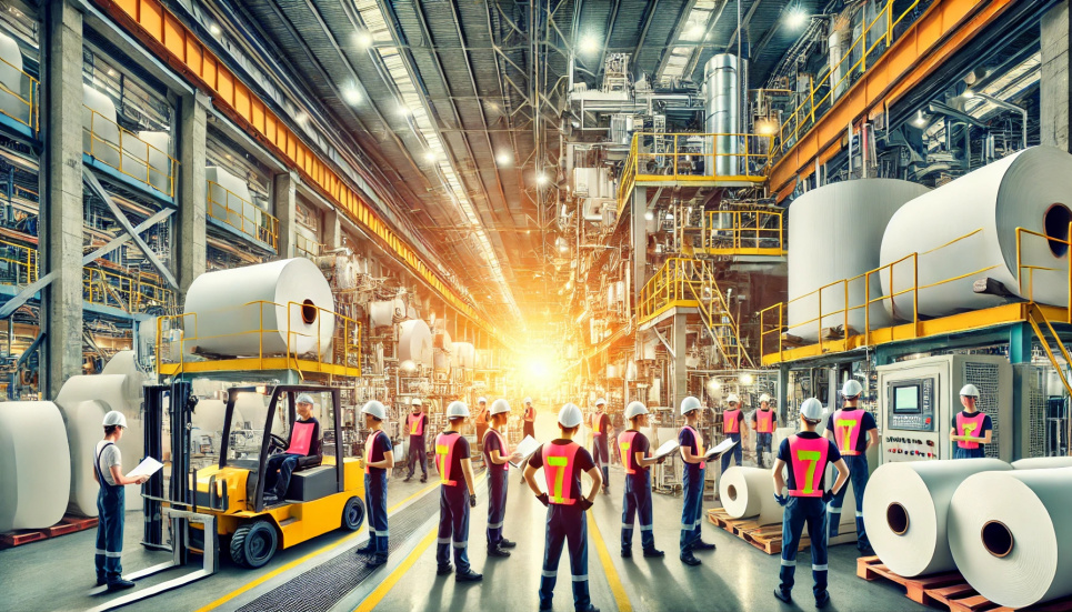 Електроніка не витіснить папір: вшановуємо працю фахівців целюлозно-паперової промисловості ФОТО: Працівники целюлозно-паперової промисловості / згенероване ШІ