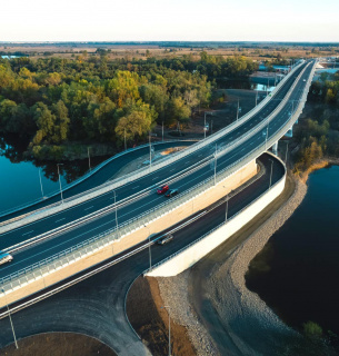 Будівництво 628-метрового мостового комплексу на річці Десна