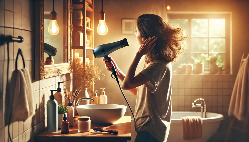 Сушити волосся на повітрі може бути не такою вже й гарною ідеєю: ось коли варто обрати фен Зображення згенеровано ШІ