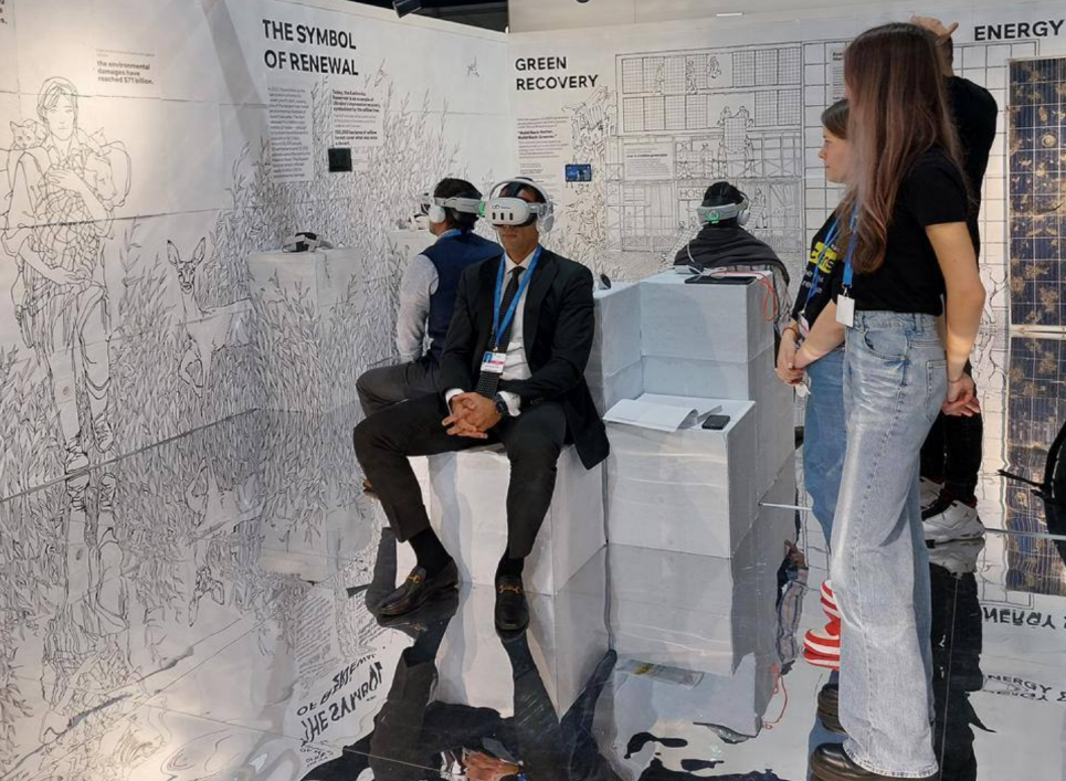 "Очки реальной реальности" презентовала Украина на COP29 ФОТО: Украина на COP29 представила "очки реальной реальности" / Минокружение