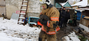 ФОТО: Наслідки пожежі у селищі на Харківщині / ГУ ДСНС у Харківській області